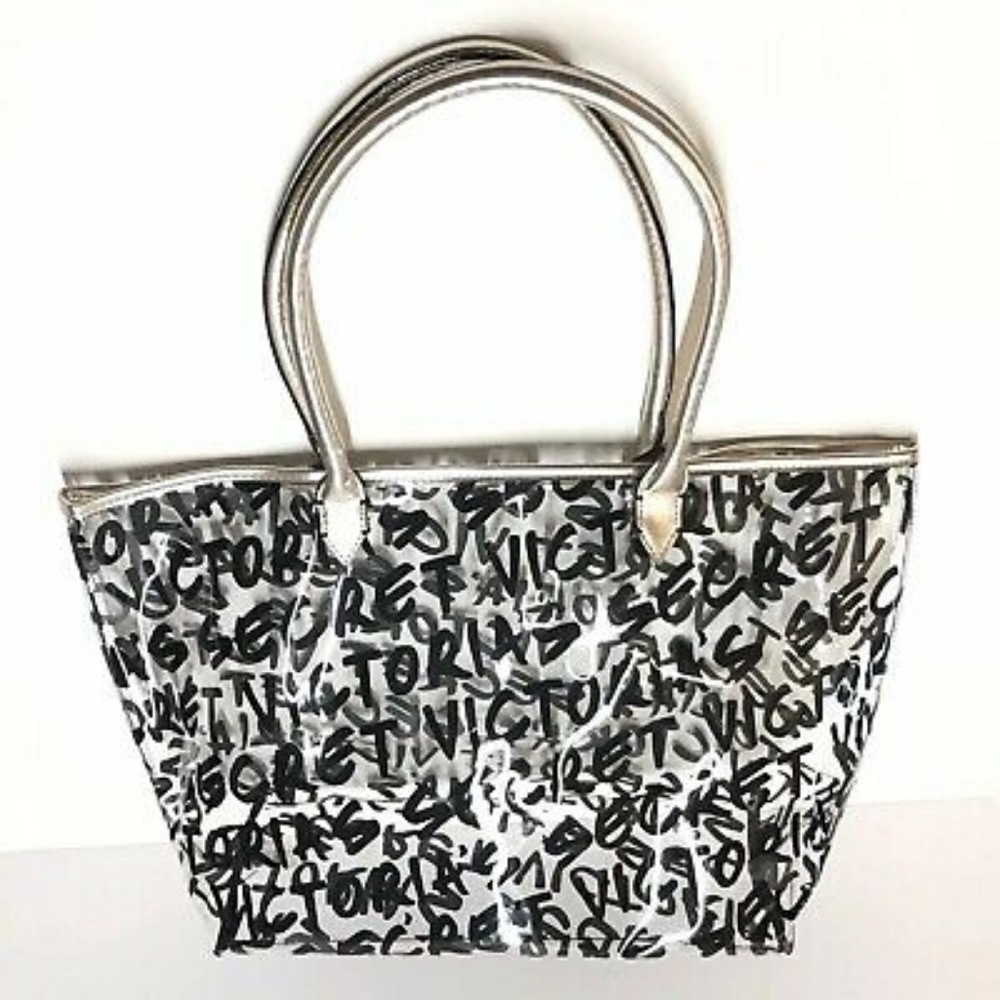Victoria’s Secret Clear Graffiti Tote Bag